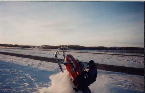 Here's my dad on his vmax 600!!